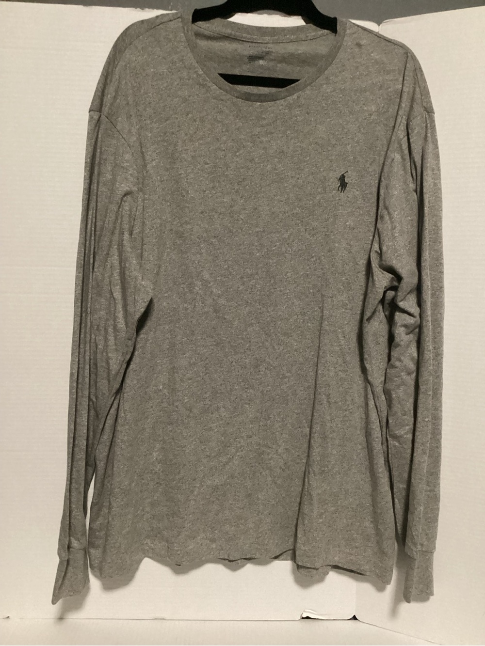 Polo by Ralph Lauren Gray Long-Sleeve Crewneck Shirt XL